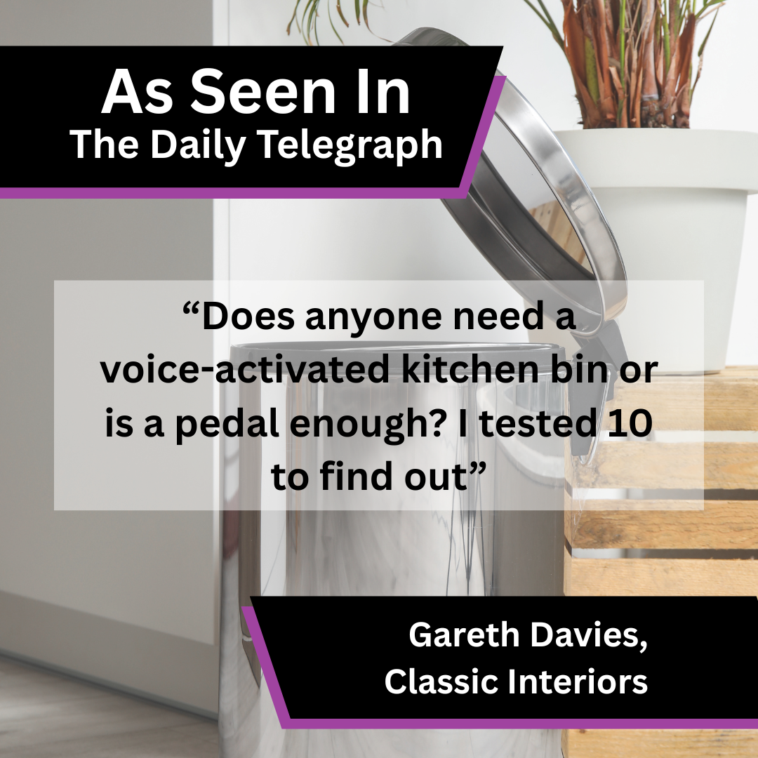 Classic Interiors Shares Kitchen Bin Advice in The Daily Telegraph