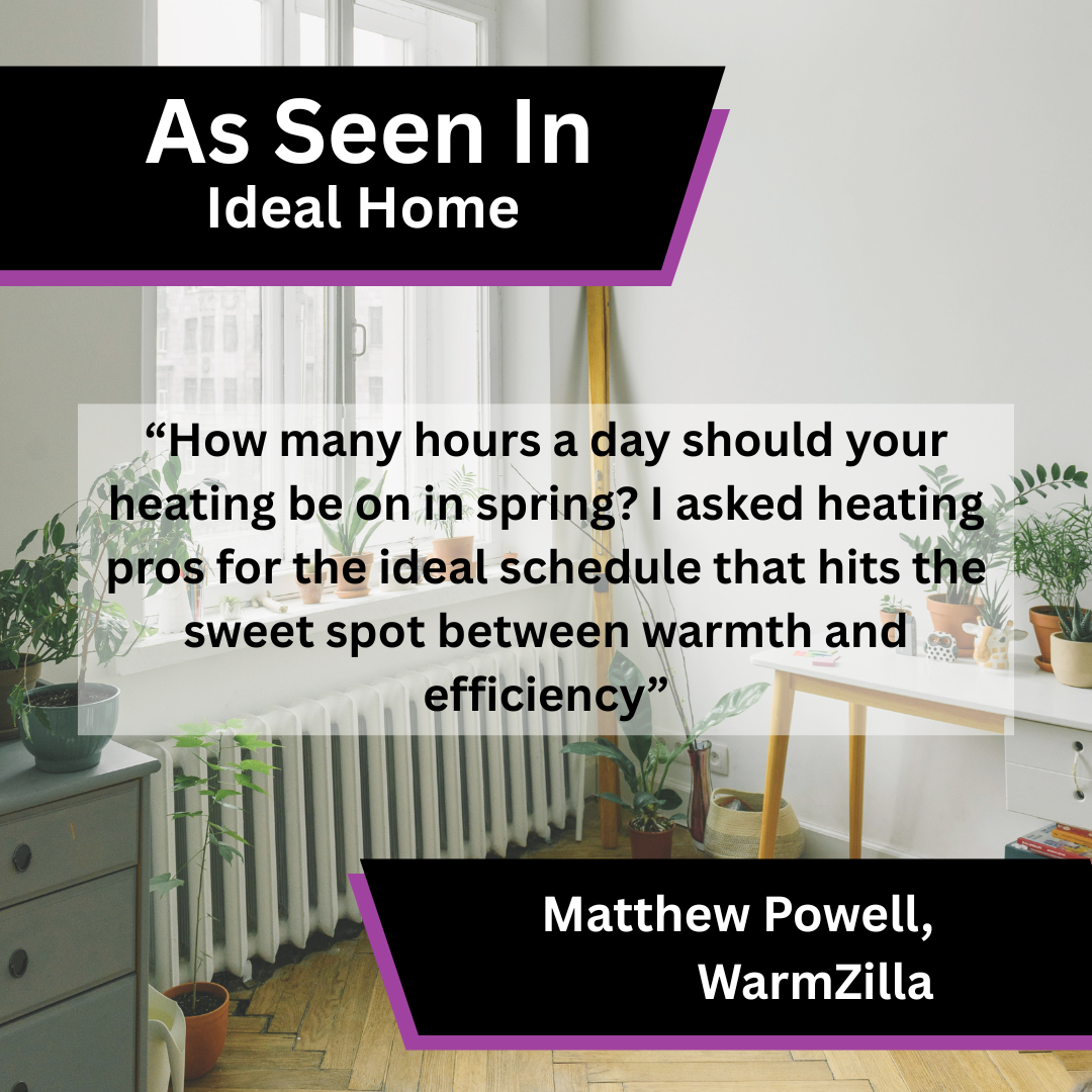 WarmZilla Shares Heating Advice in Ideal Home