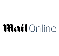 Mail Online logo with black and blue text