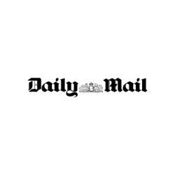 The logo of the Daily Mail newspaper in black text with a crown icon. 