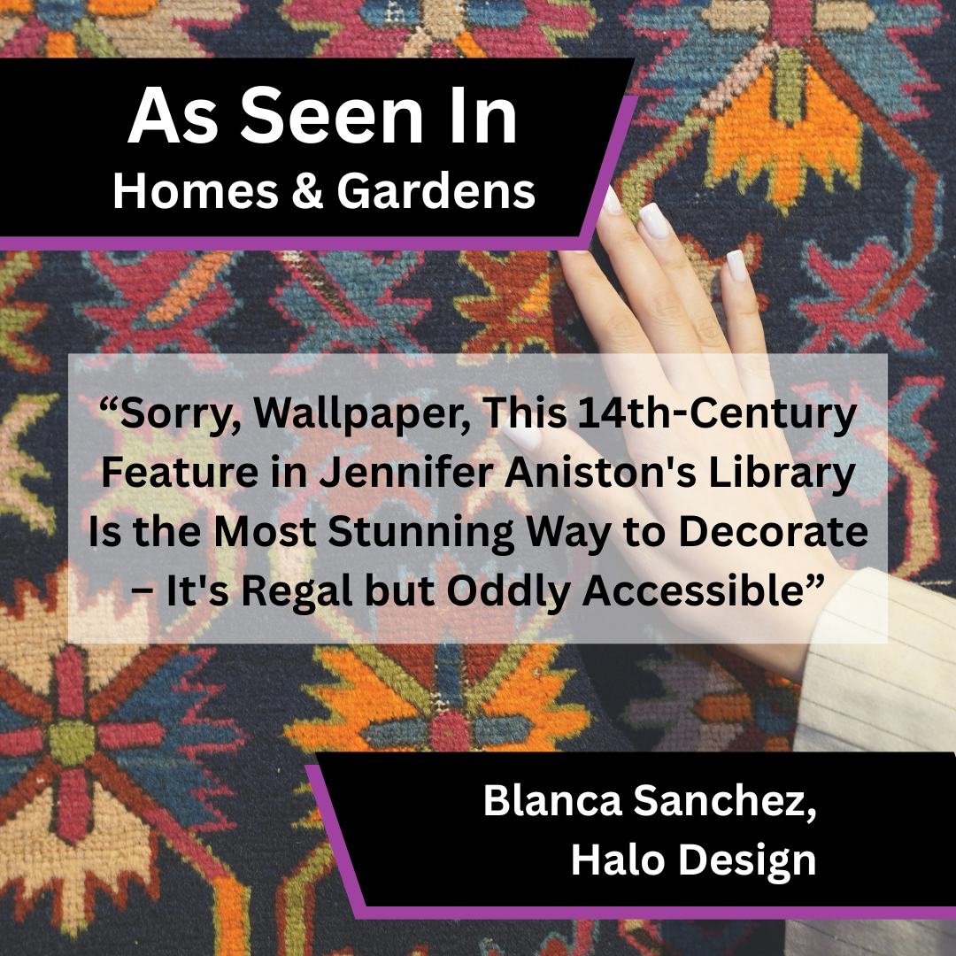 Blanca Sanchez of Halo Design on tapestry interior design in Homes & Gardens