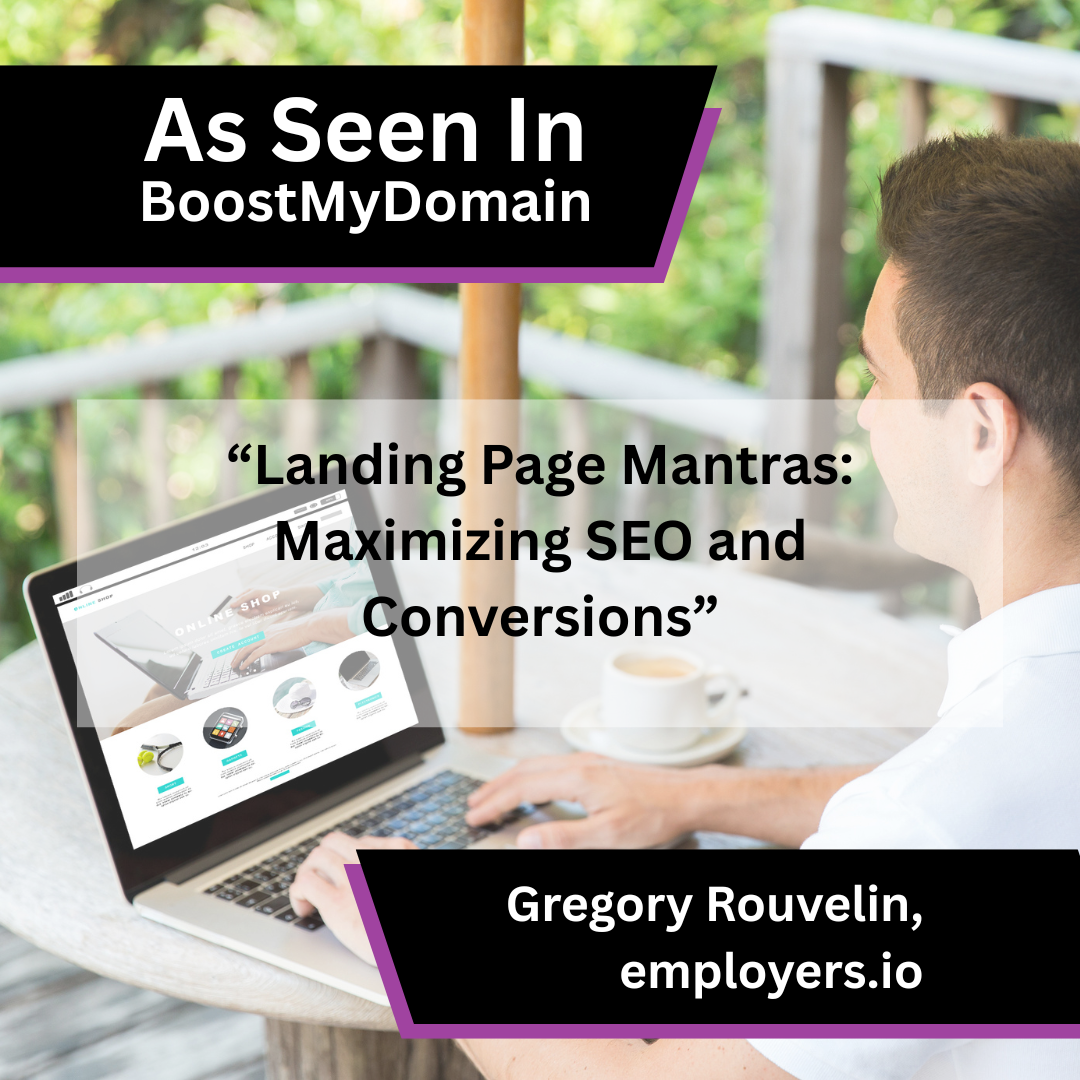 employers.io Shares Landing Page SEO and Conversion Advice in BoostMyDomain