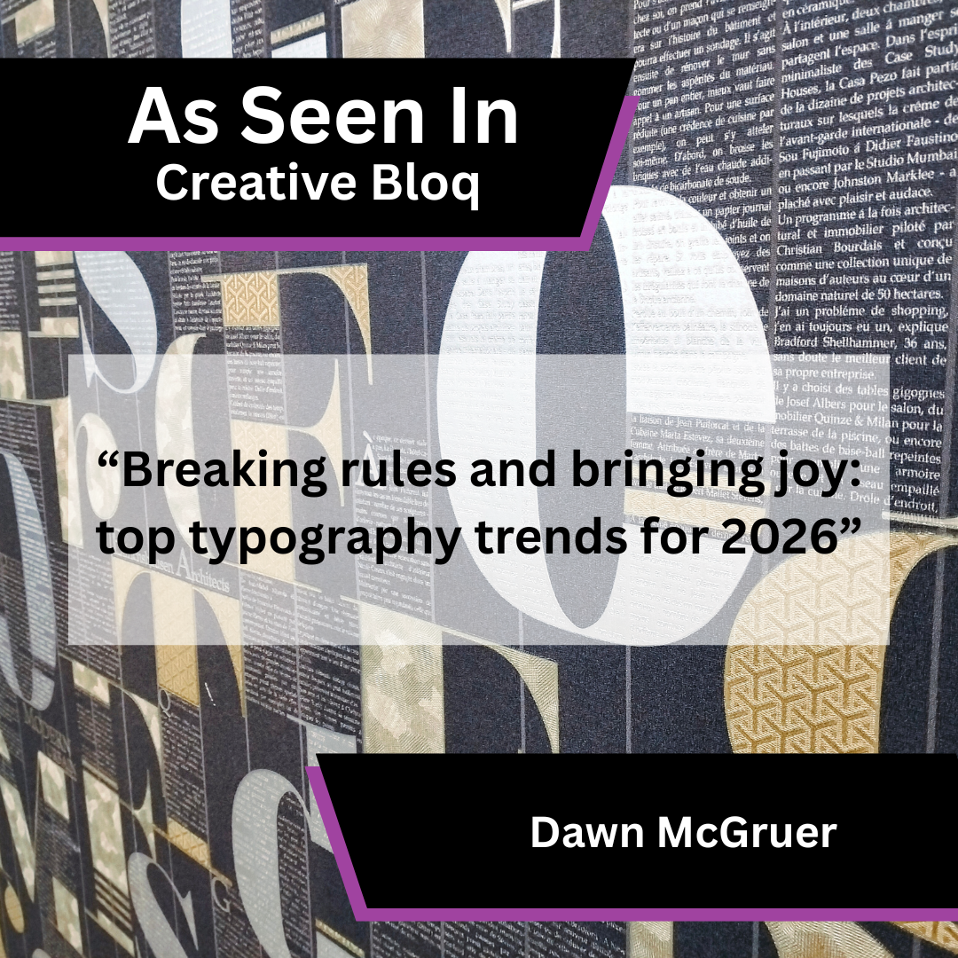 Dawn McGruer on typography trends for 2026 in Creative Bloq