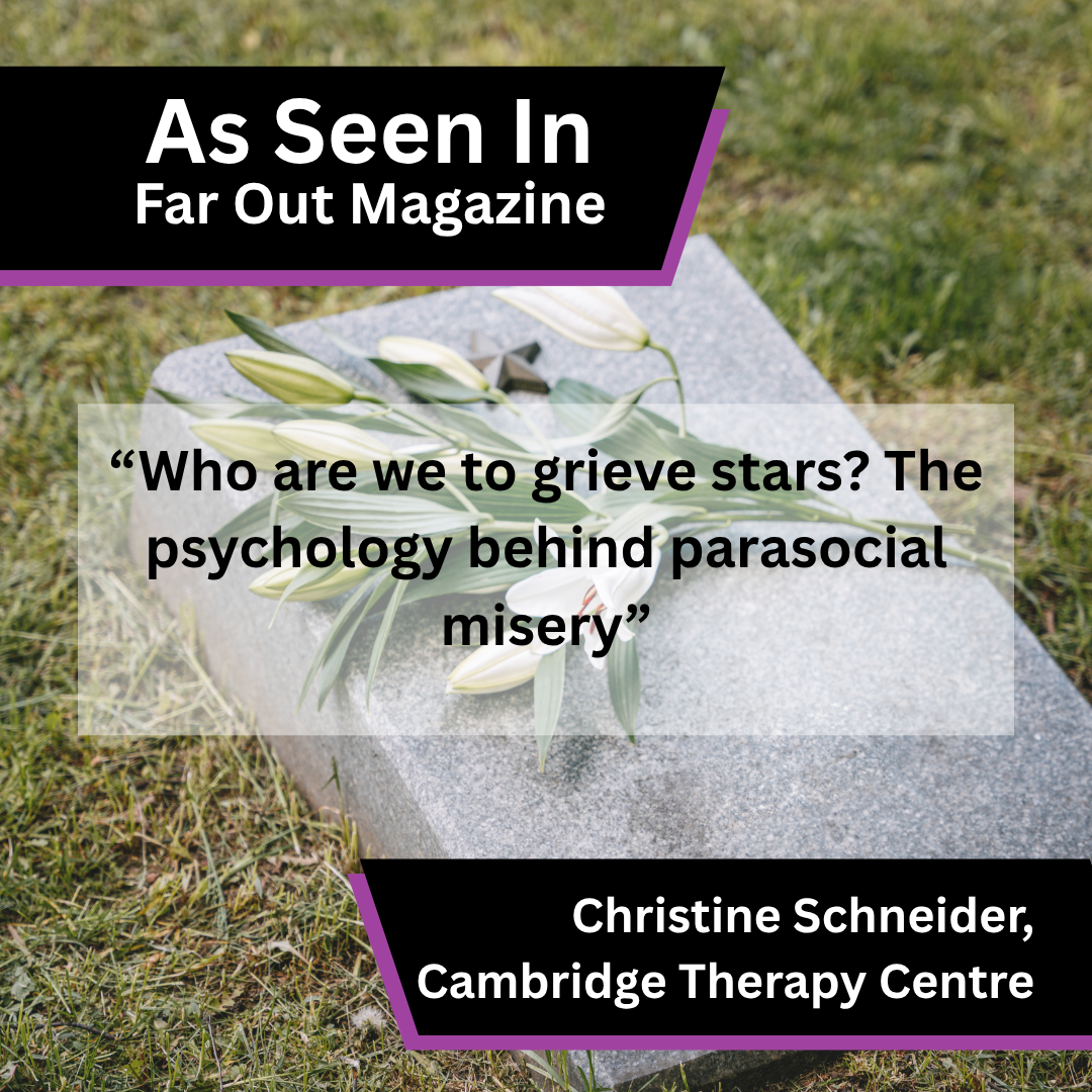 Christine Schneider of Cambridge Therapy Centre on grief and famous deaths in Far Out Magazine