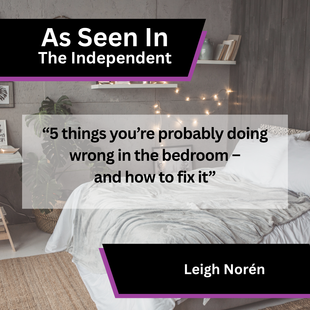 Leigh Norén relationship bedroom tips in The Independent
