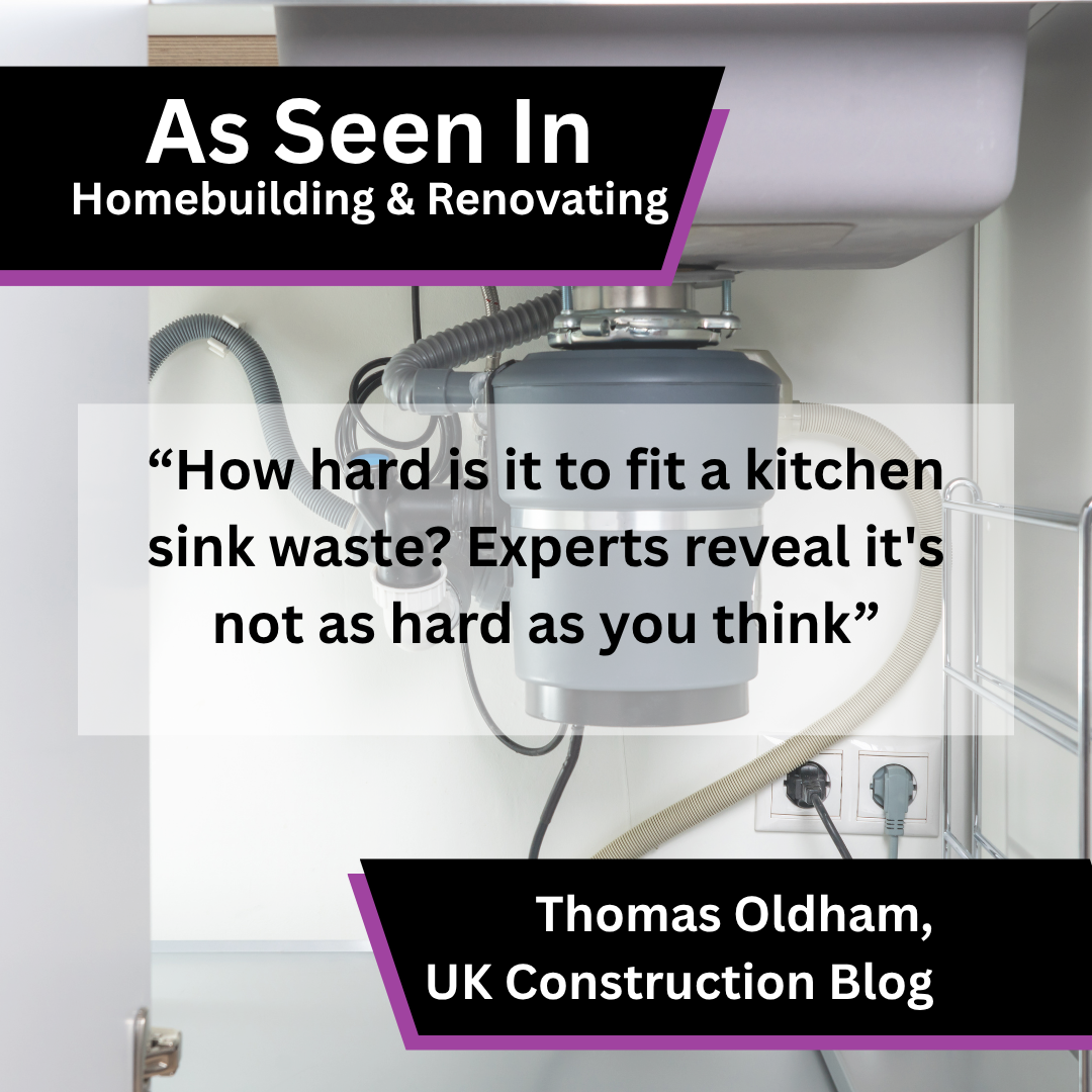 Thomas Oldham of UK Construction Blog on fitting a kitchen sink waste in Homebuilding & Renovating