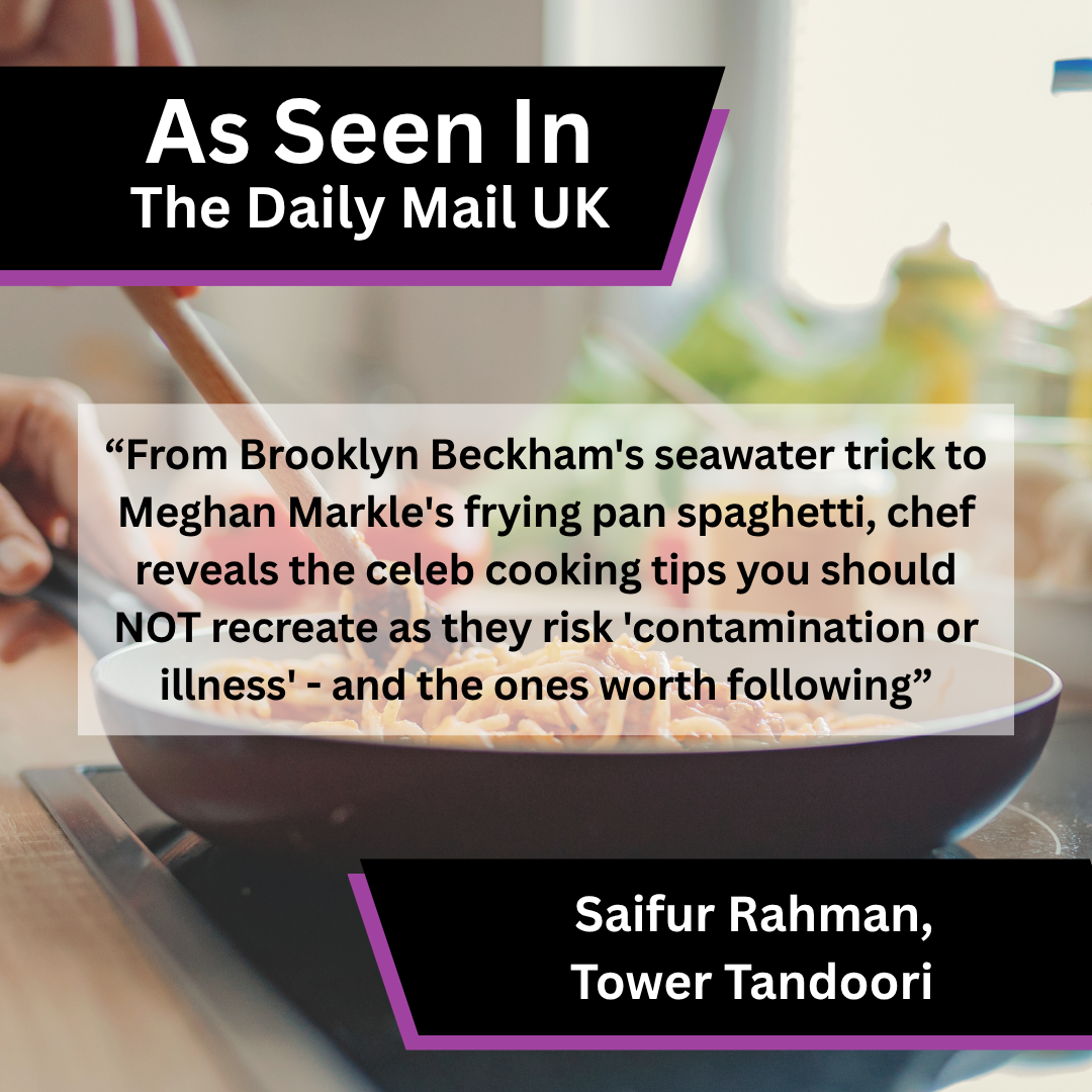 Saifur Rahman Shares Celebrity Cooking Safety Advice in The Daily Mail UK