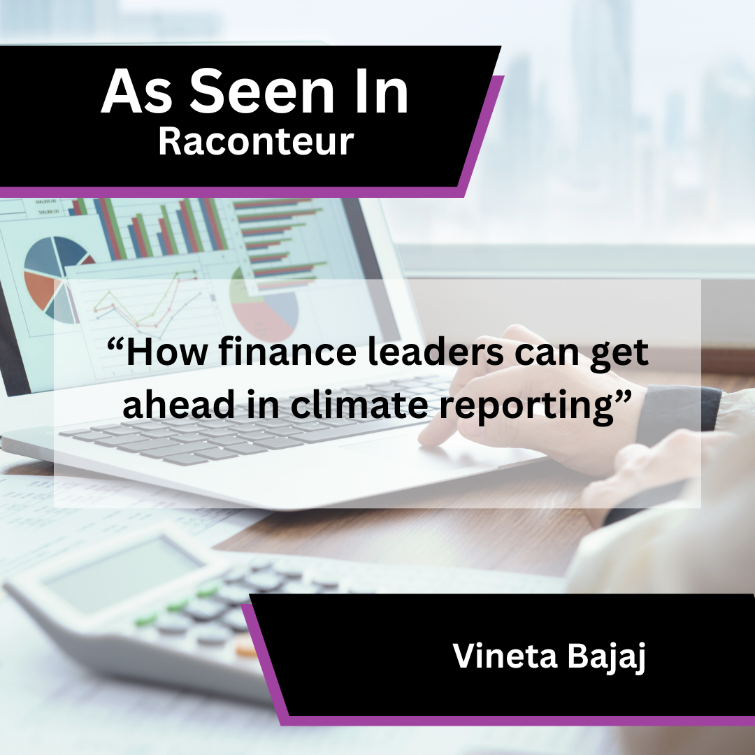 Vineta Bajaj Shares Climate Reporting Insight in Raconteur