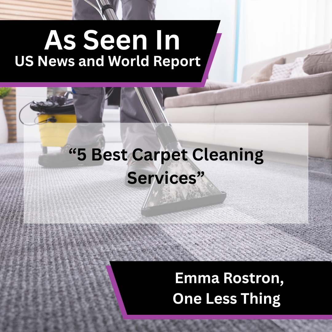 One Less Thing Shares Carpet Cleaning Service Advice in US News and World Report