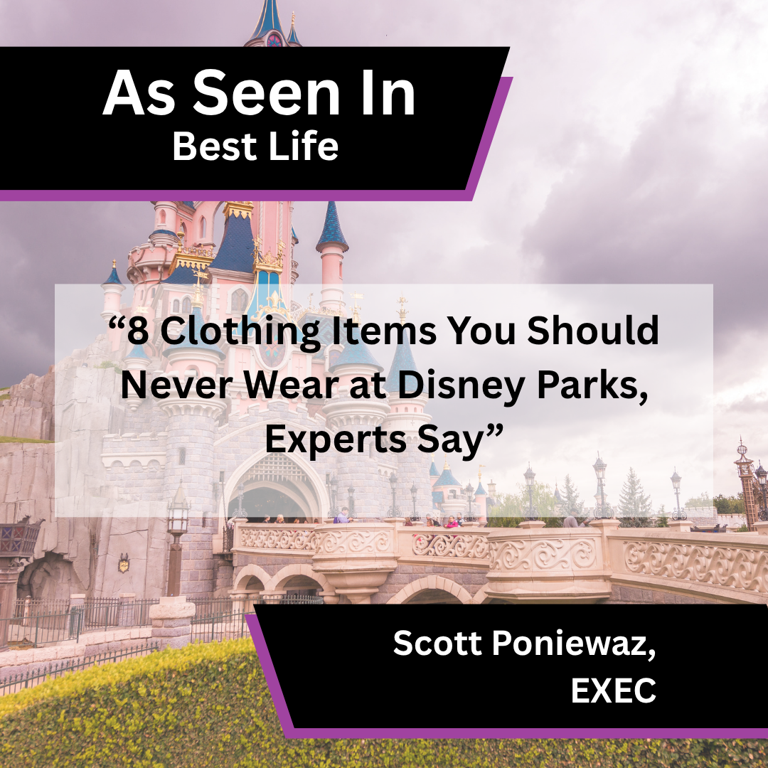 Scott Poniewaz Shares Advice on What Not to Wear at Disney Parks in Best Life