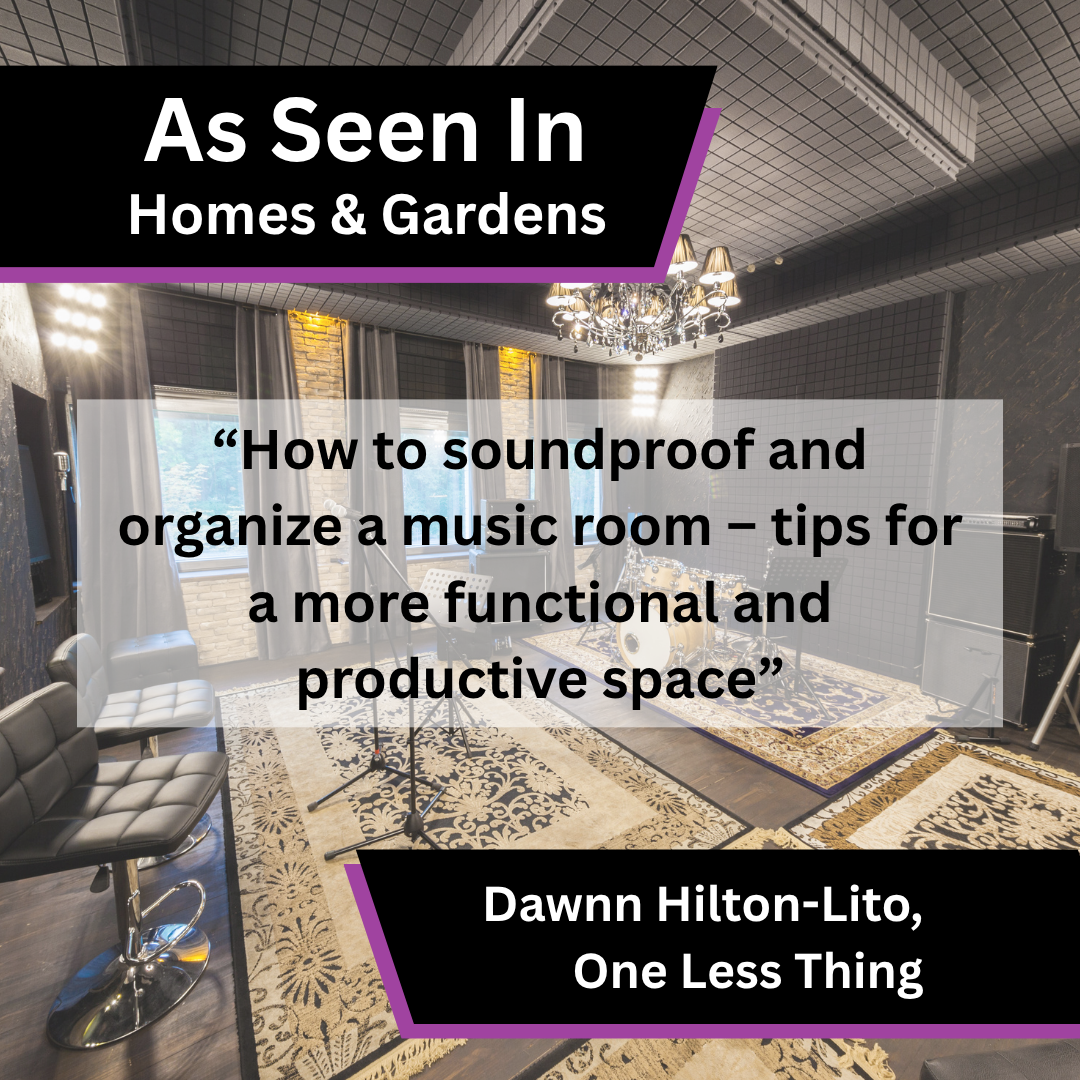 Dawnn Hilton-Lito Shares Music Room Organisation Advice in Homes &amp; Gardens