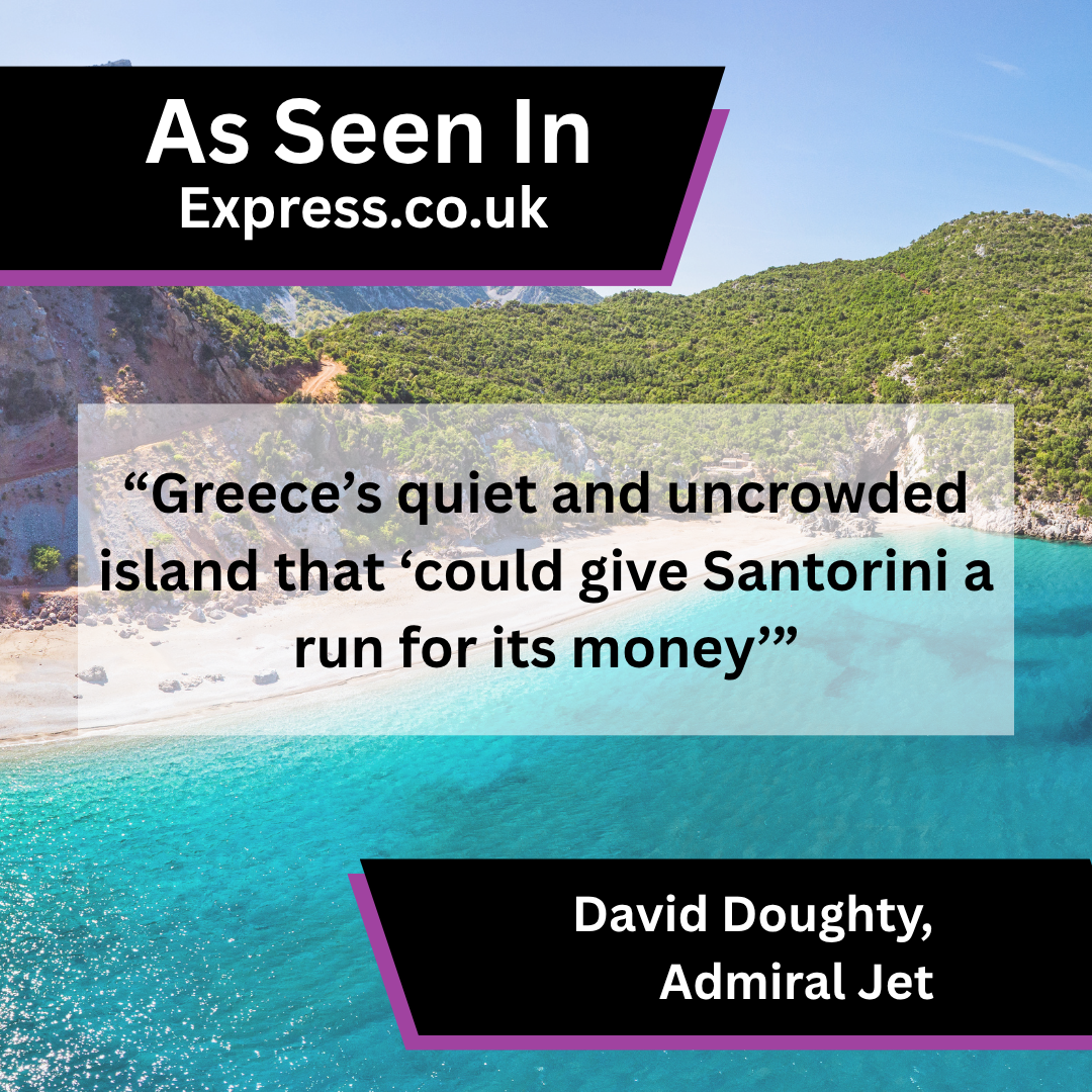David Doughty of Admiral Jet on quiet Greek islands in Express.co.uk