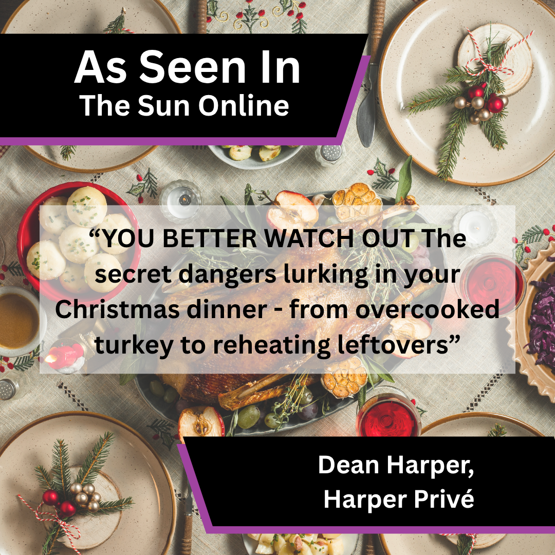 Dean Harper Shares Christmas Dinner Food Safety Advice in The Sun Online