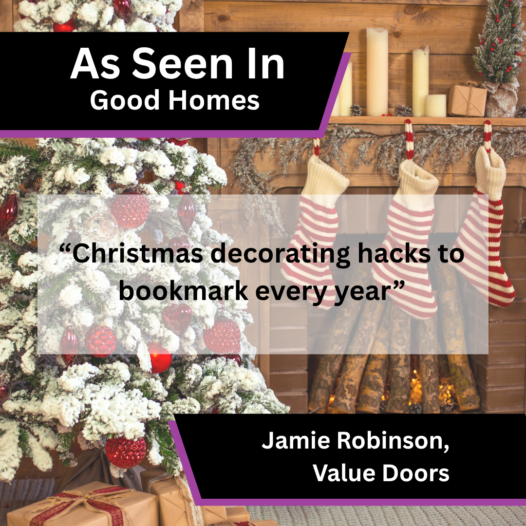 Jamie Robinson of Value Doors on Christmas decorating hacks in Good Homes