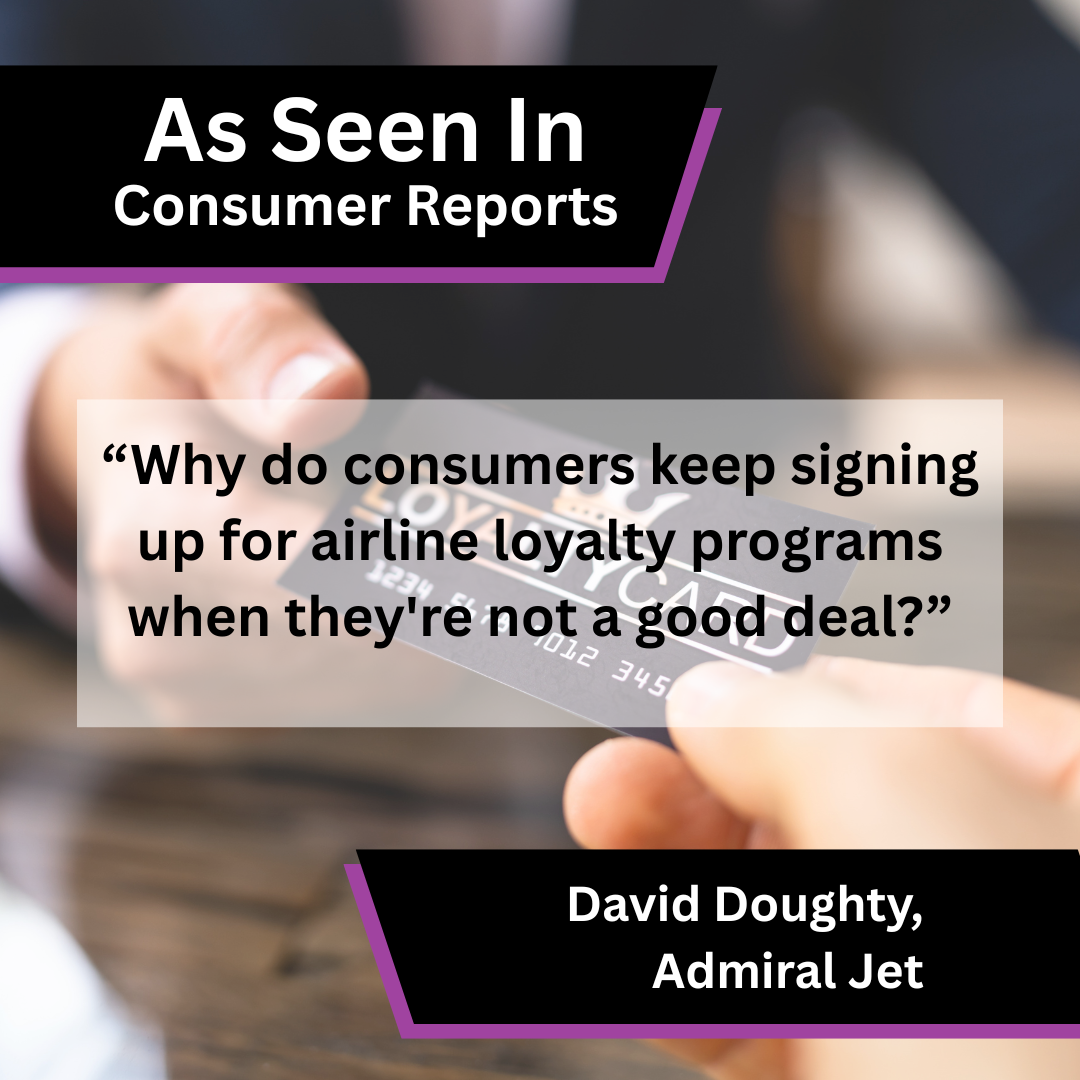 Admiral Jet Shares Insight on Loyalty Programme Value in Consumer Reports