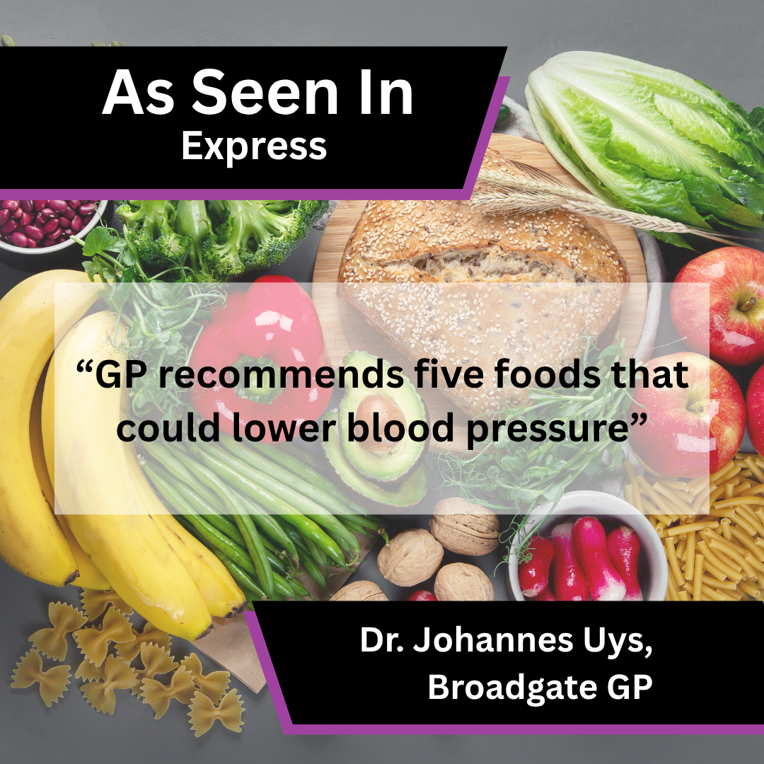 Dr. Johannes Uys of Broadgate GP on foods to lower blood pressure in Express