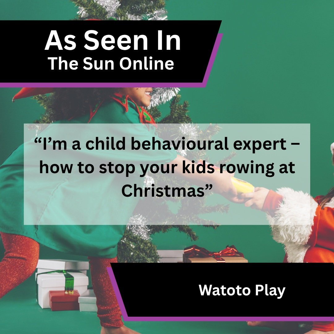 Watoto Play advice on stopping children arguing at Christmas in The Sun Online