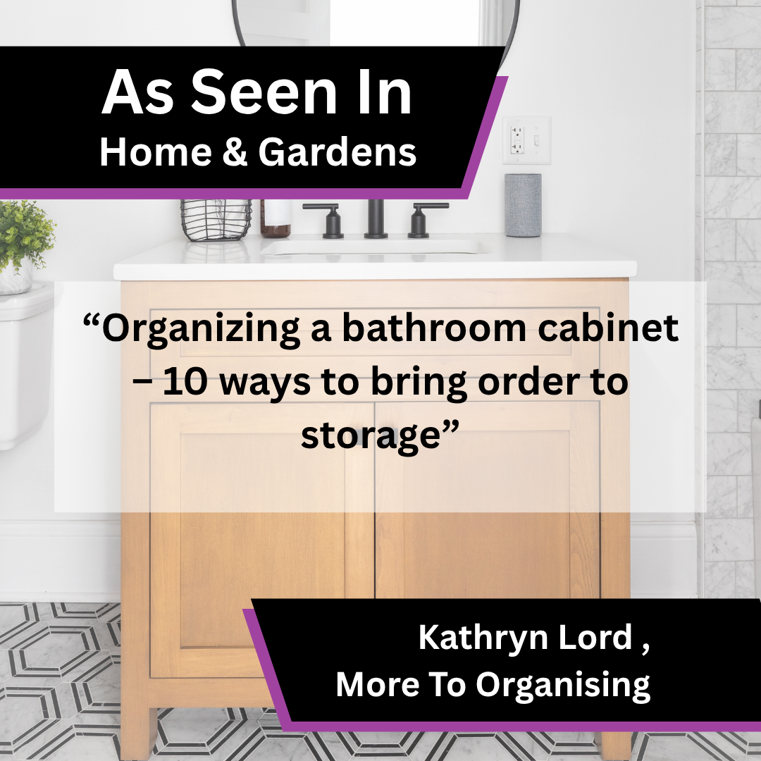 More To Organising bathroom cabinet organising advice in Home & Gardens