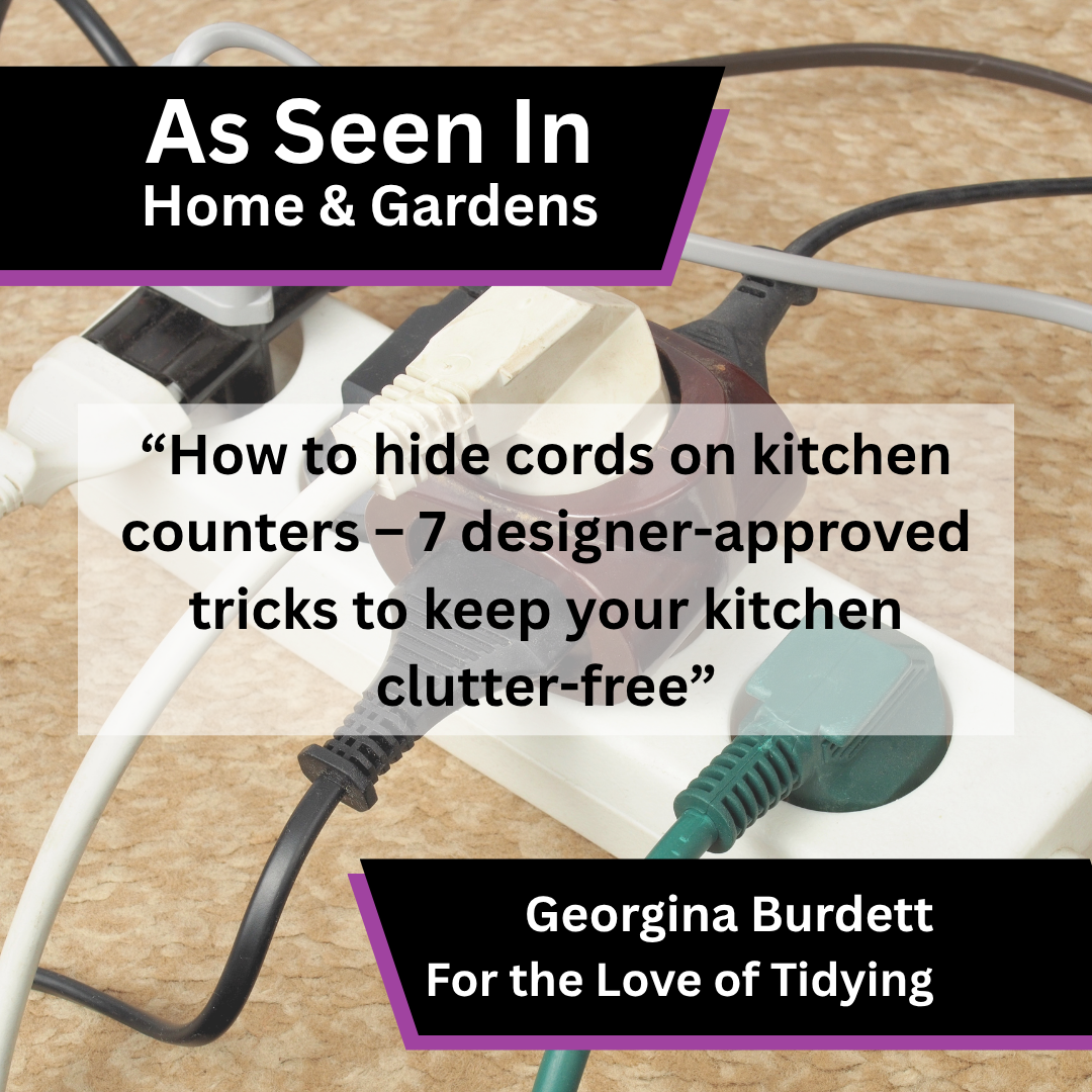 Georgina Burdett Shares Advice on Hiding Kitchen Counter Cords in Home &amp; Gardens