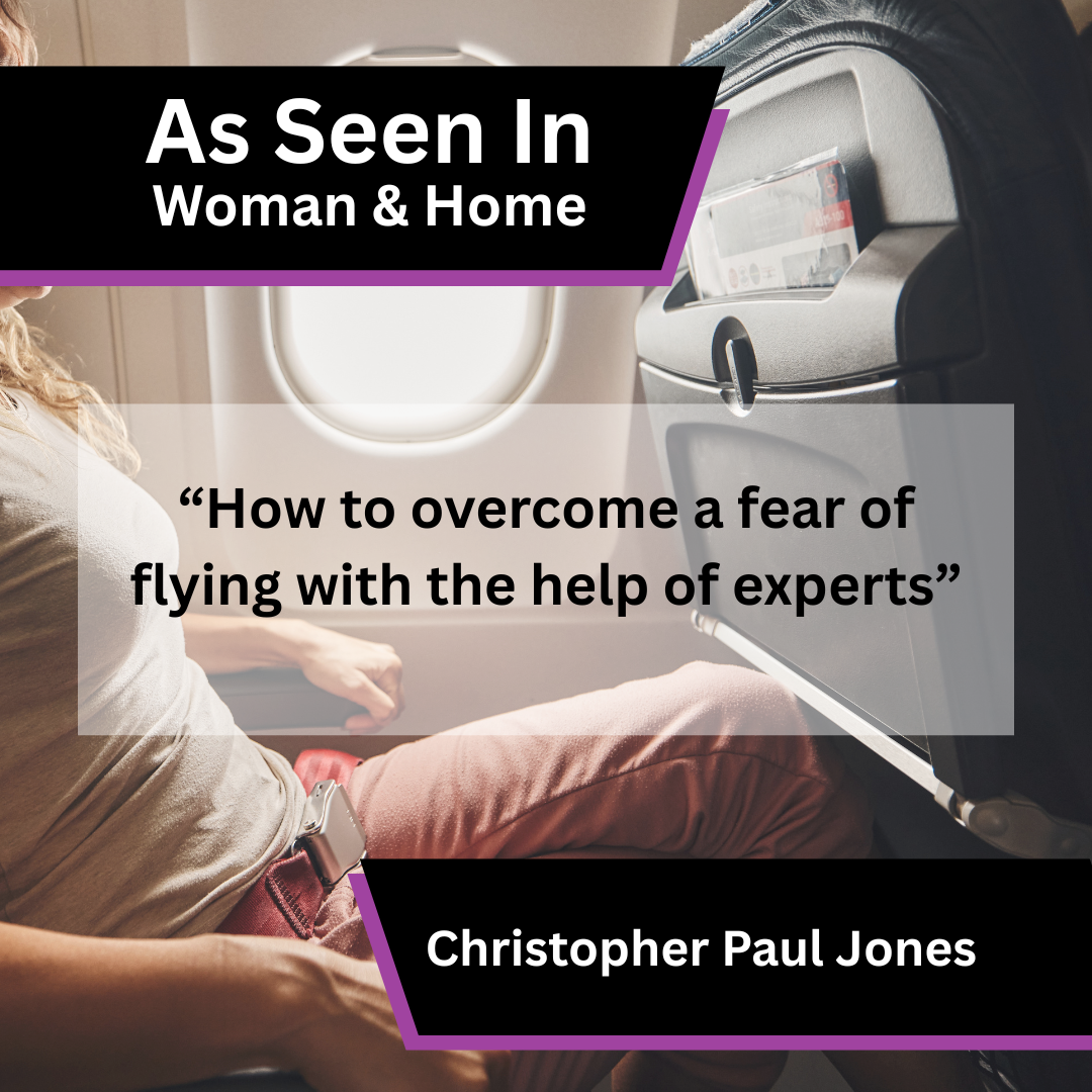 Christopher Paul Jones on overcoming a fear of flying in Woman & Home