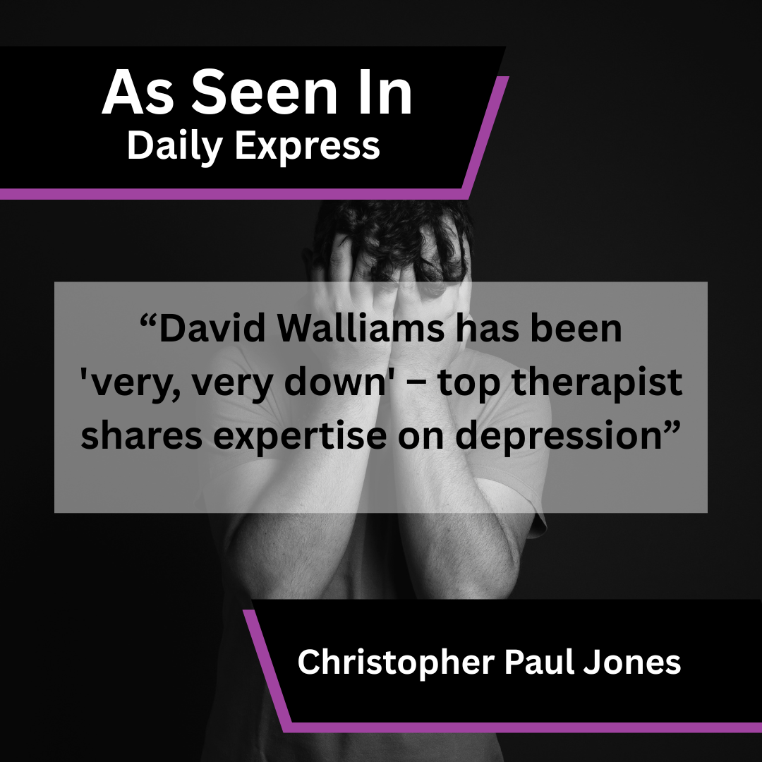 Christopher Paul Jones in Daily Express coverage on depression treatment