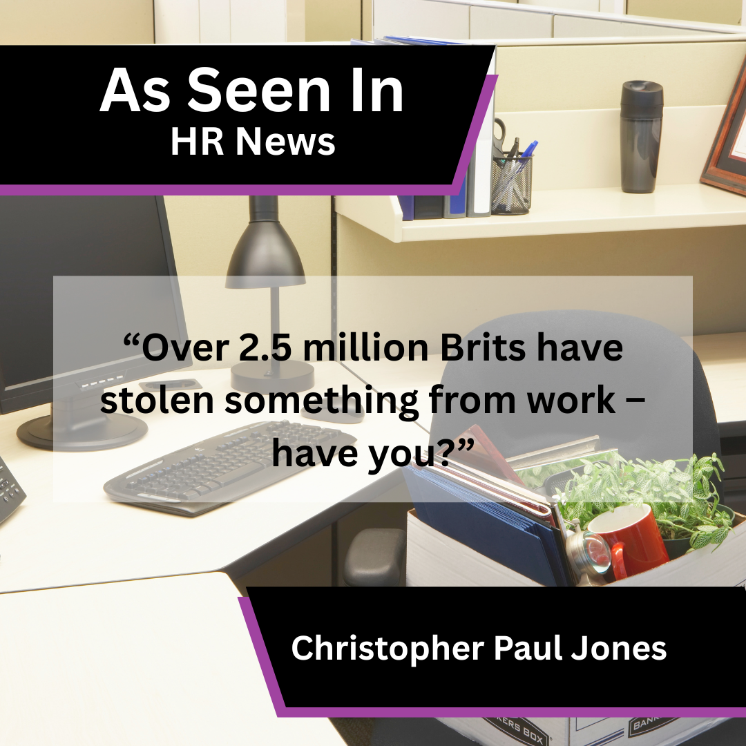 Christopher Paul Jones on workplace theft in HR News