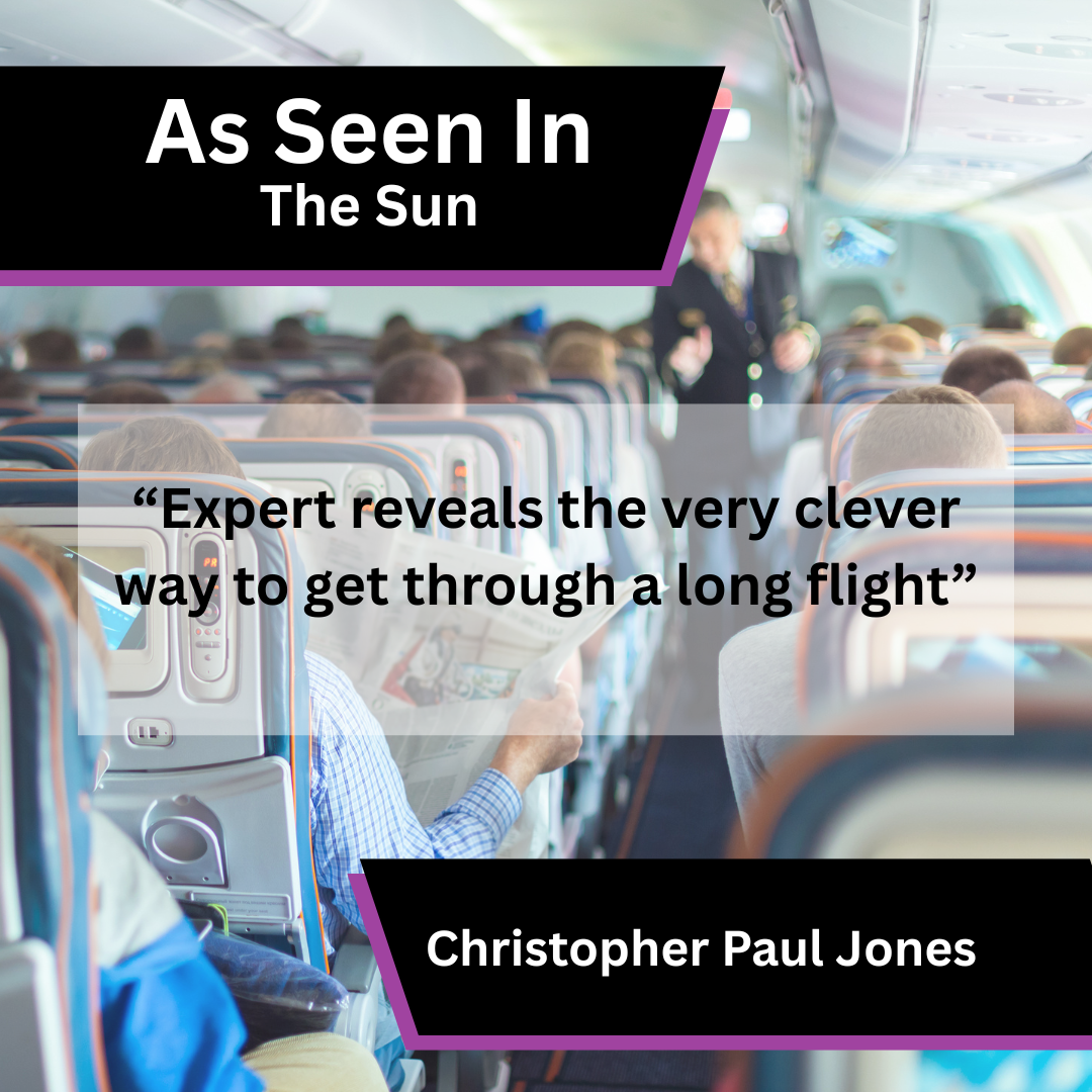 Christopher Paul Jones long-haul flight tips in The Sun