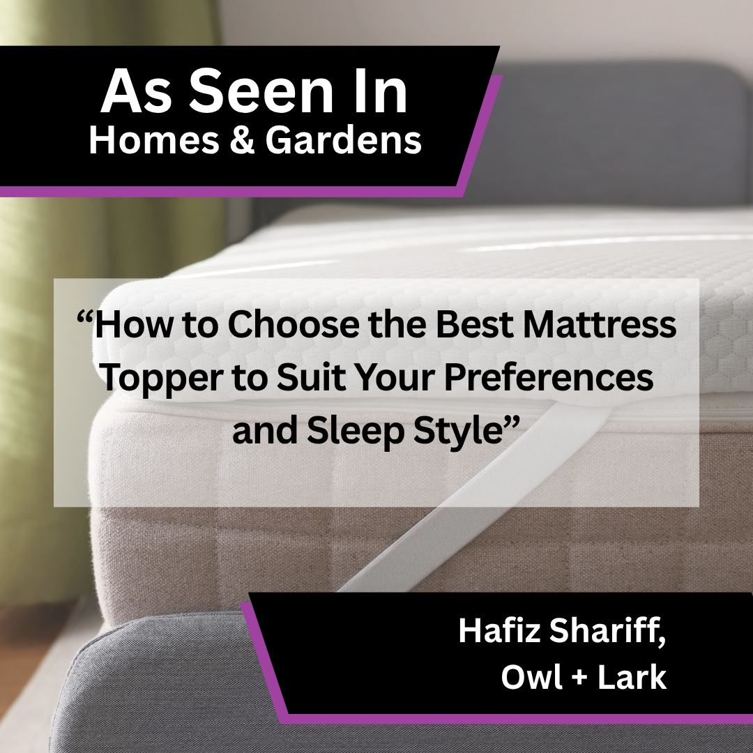 Owl + Lark Shares Mattress Topper Care Advice in Homes &amp; Gardens