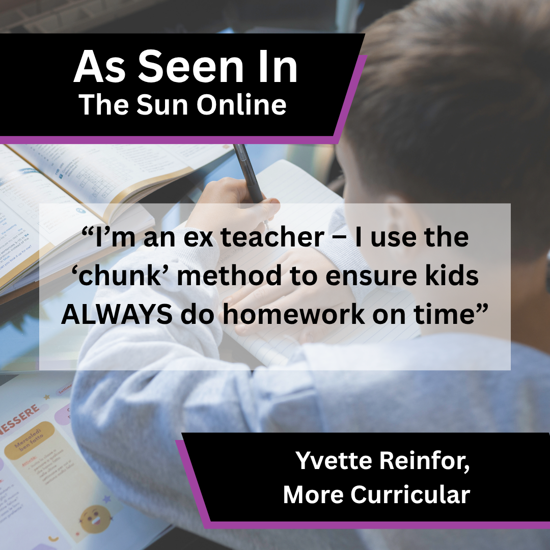 Yvette Reinfor of More Curricular on homework advice in The Sun Online