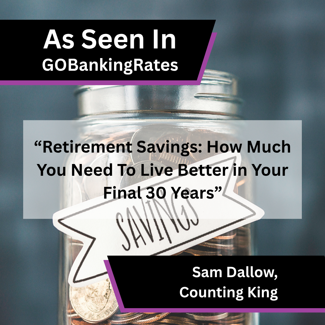 Counting King retirement savings insight in GOBankingRates