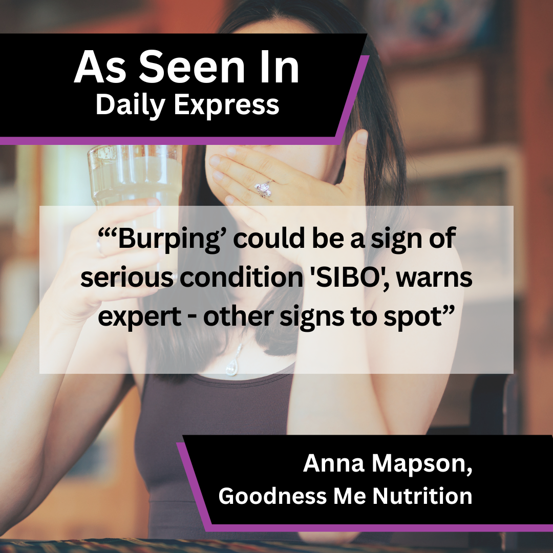 Goodness Me Nutrition Shares Insight on SIBO Symptoms in Daily Express