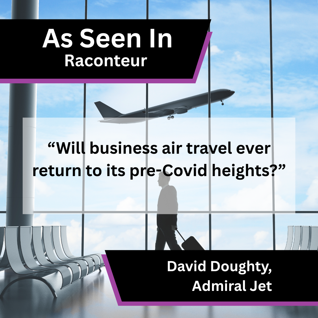 Admiral Jet in Raconteur on business travel and flight shame