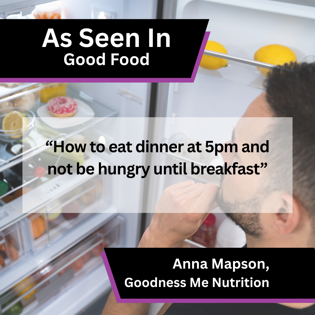 Goodness Me Nutrition Shares Advice on Meal Timing in The Daily Telegraph