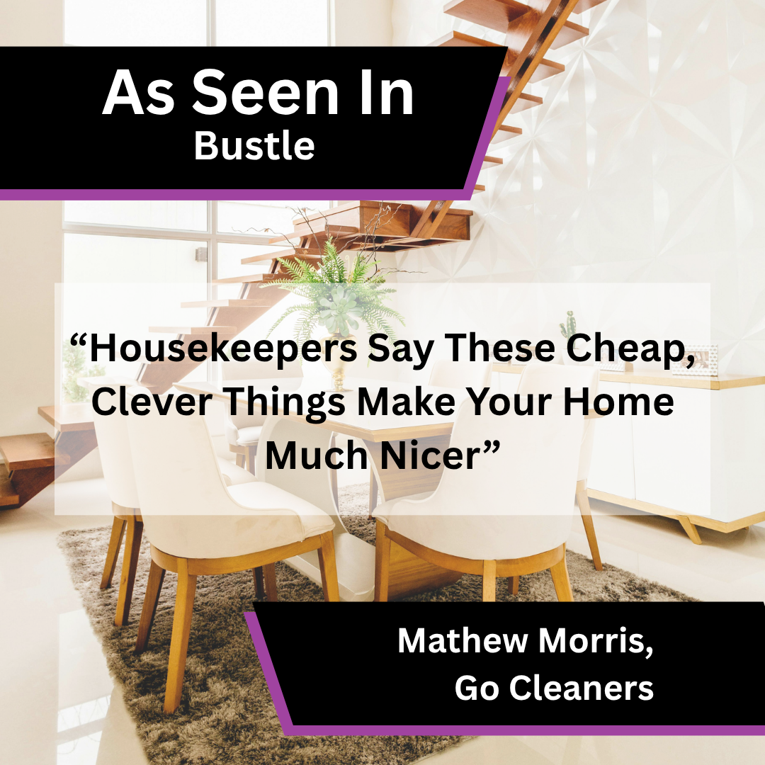Mathew Morris of Go Cleaners in Bustle on cheap home products