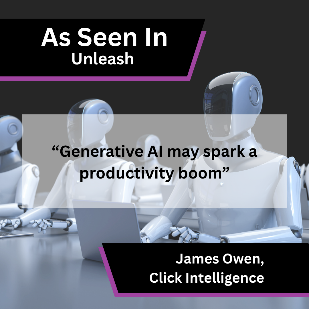 James Owen of Click Intelligence on generative AI productivity in Unleash