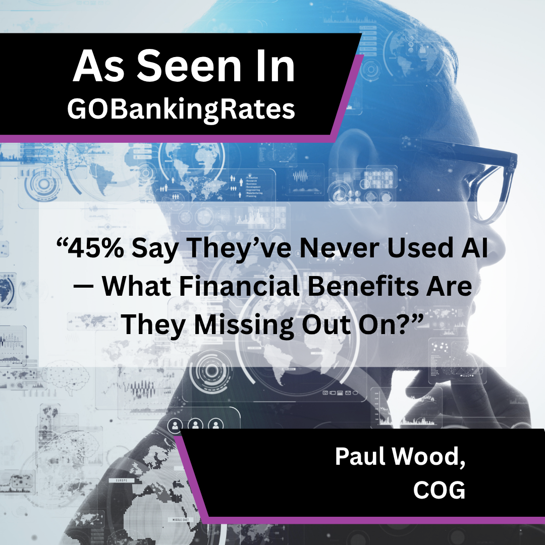 Paul Wood of COG on AI financial benefits in GOBankingRates