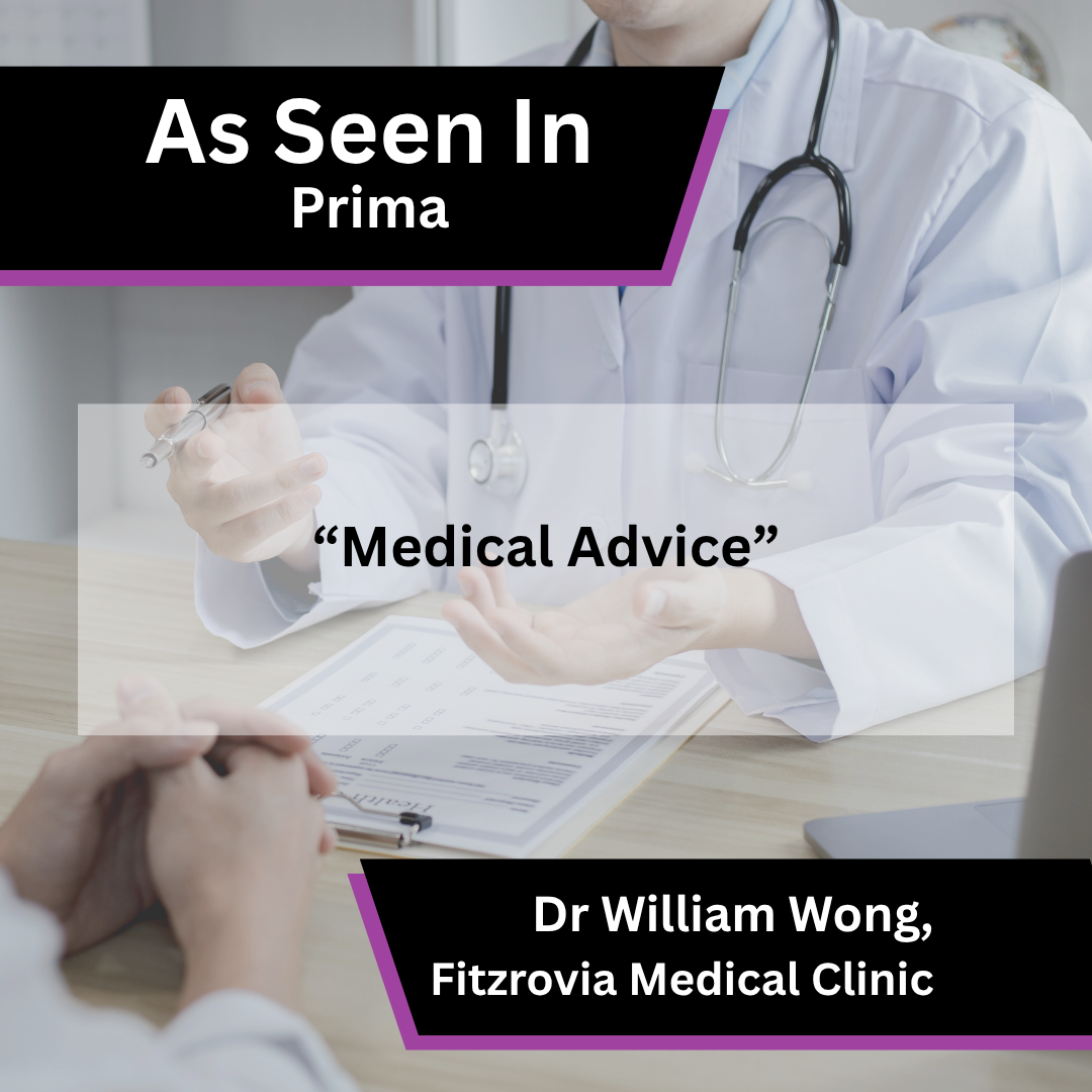 Dr William Wong of Fitzrovia Medical Clinic in Prima