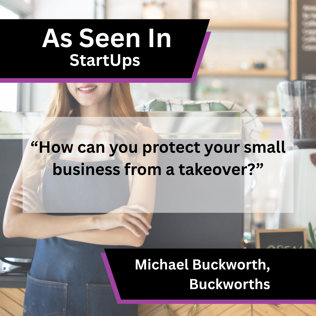 Buckworths anti-takeover measures coverage in StartUps