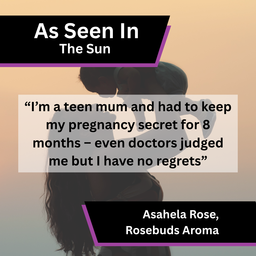 Rosebuds Aroma in The Sun on keeping a pregnancy secret