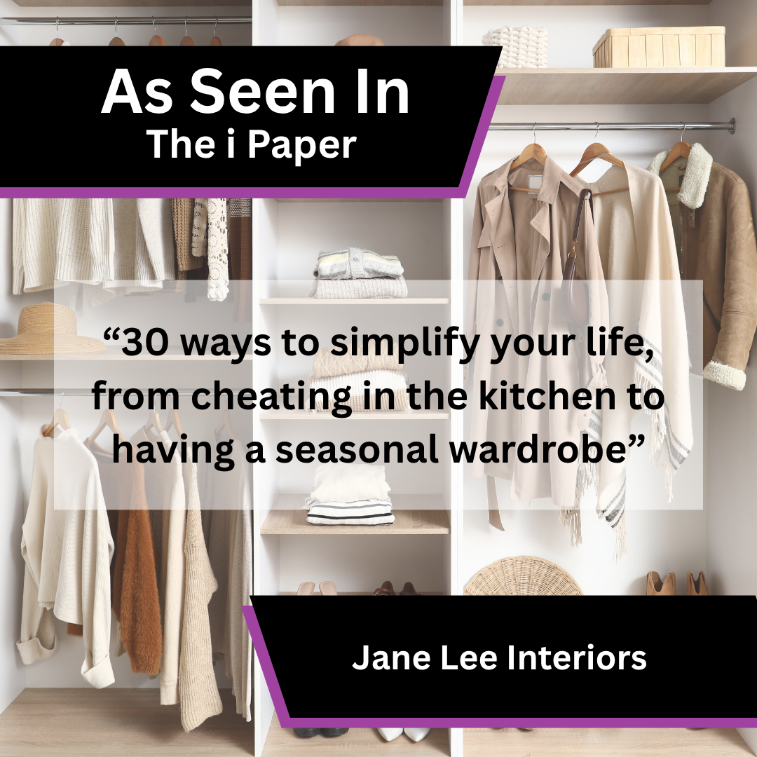 Jane Lee Interiors kitchen simplifying advice in The i Paper