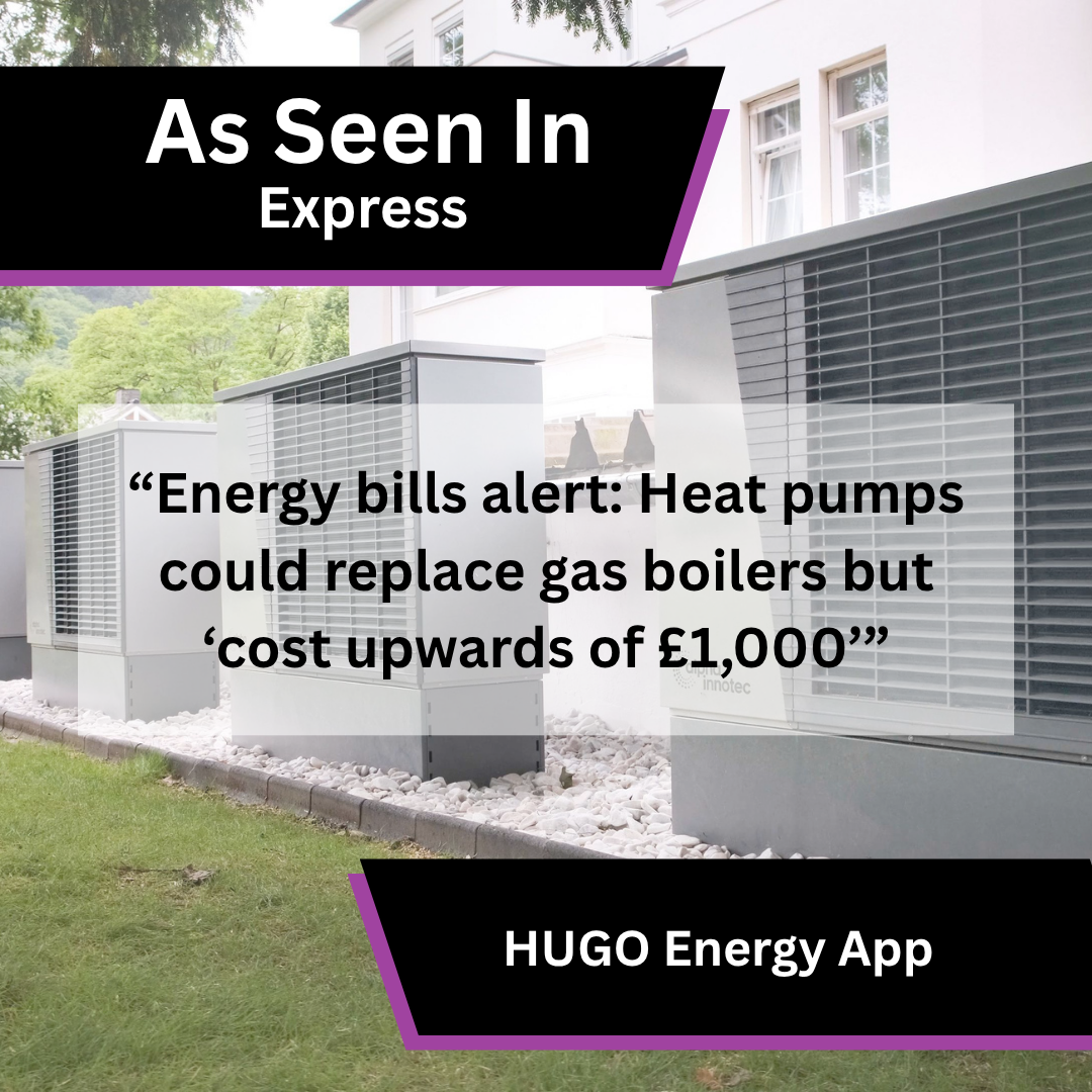 HUGO Energy App in Express on heat pump and boiler costs
