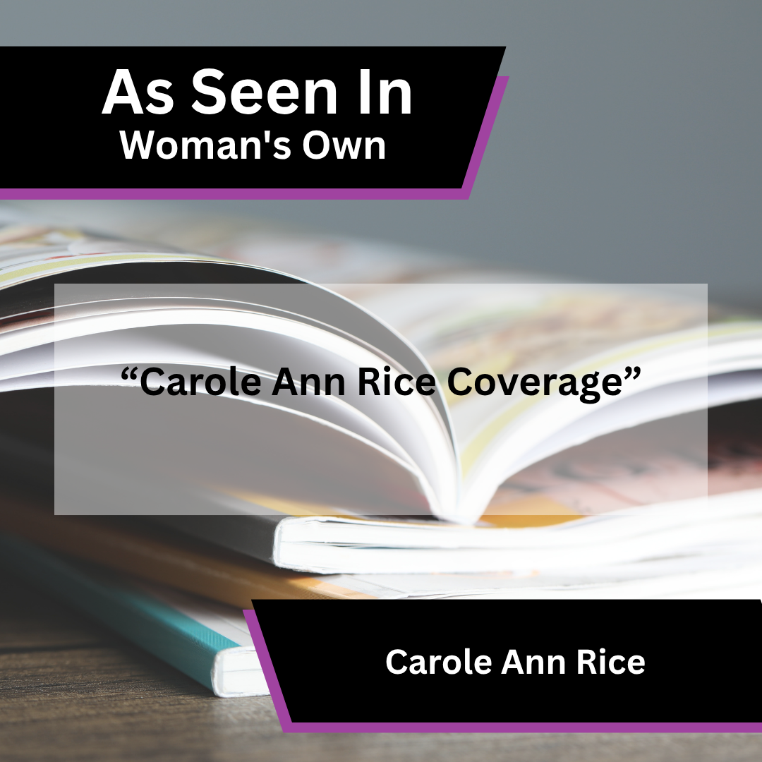 Carole Ann Rice Featured in Woman’s Own