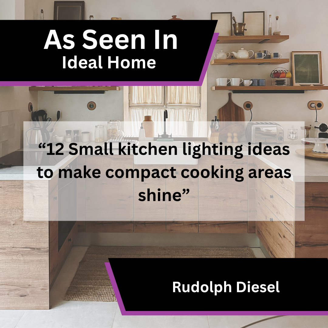 Rudolph Diesel small kitchen lighting ideas in Ideal Home