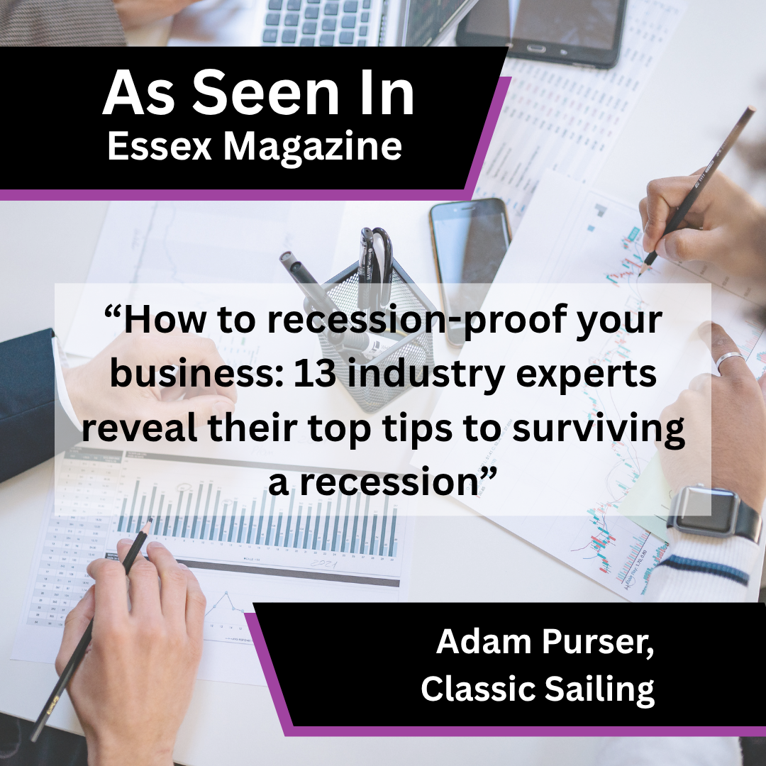 Classic Sailing recession-proofing advice in Essex Magazine