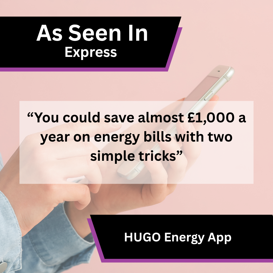 HUGO Energy App energy bill saving tips in Express
