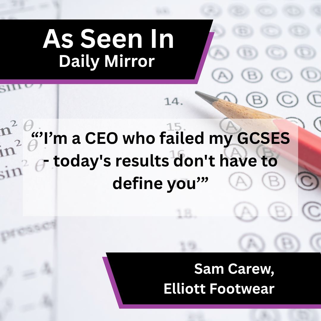 Elliott Footwear founder story in Daily Mirror