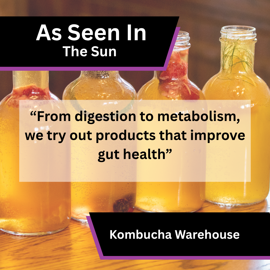 Kombucha Warehouse gut health coverage in The Sun