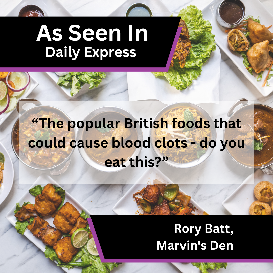 Marvin's Den on vegetable oils and blood clot risk in Daily Express