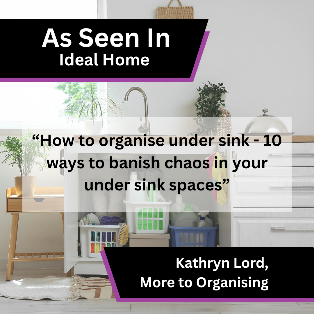 More to Organising under-sink organisation advice in Ideal Home