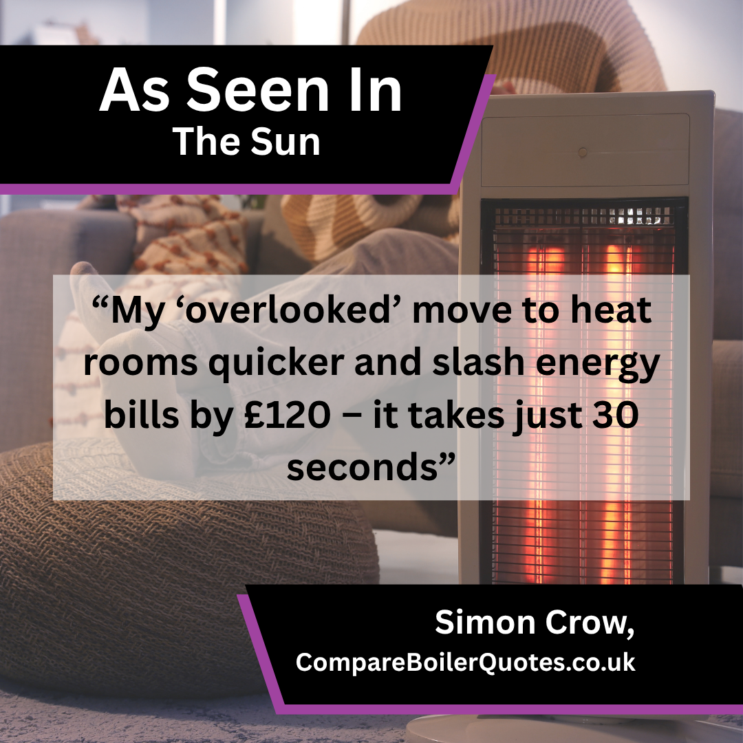 CompareBoilerQuotes.co.uk media coverage in The Sun about How Moving FurnitureSofa Away From Your Radiator Could Save You